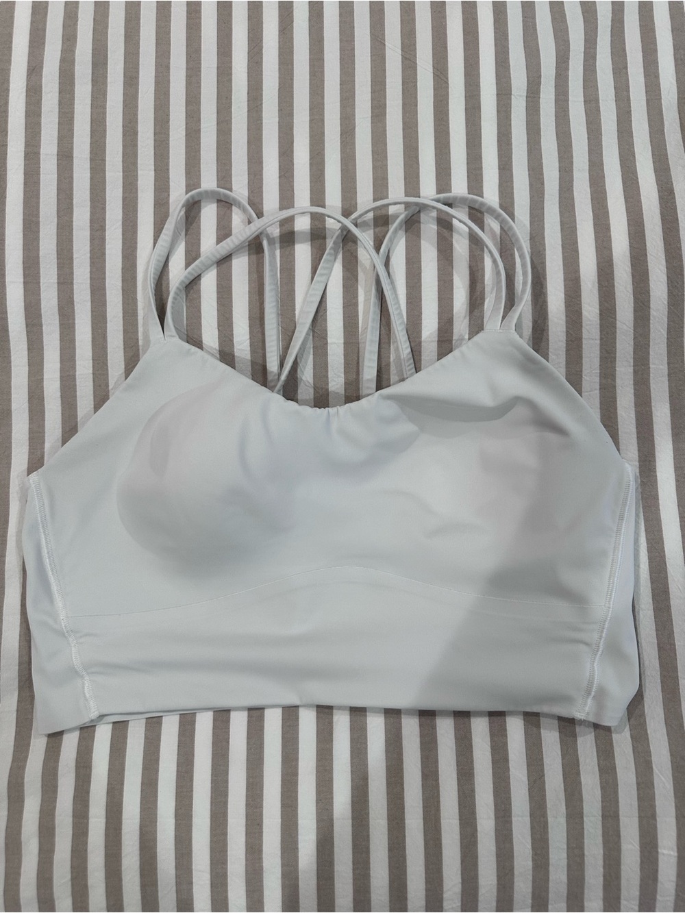 lululemon athletica White Strappy Sports Bra
